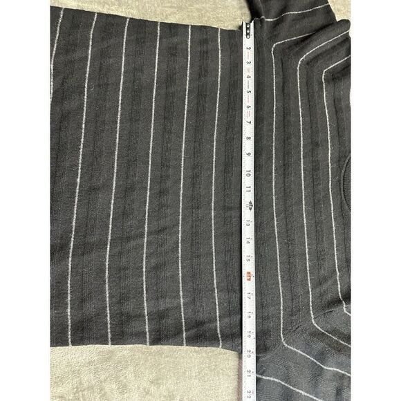 Theory Men's Riland Striped Pullover Sweater Greay Small 100% Cashmere - Picture 8 of 12